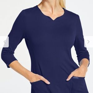 JAANUU Women's 3/4 Sleeve V-Neck Top NWT